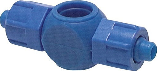 [SI-F283K] Conector de PVC Banjo en T 6x4 & G1/8'' de Rosca