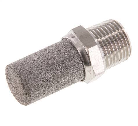 [P2B7D] Silencieux Pneumatique en Acier Inoxydable NPT 1/2''