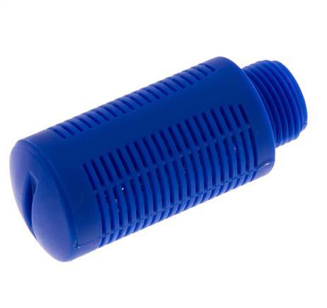 [P2B7Y] G3/8'' Plastic Pneumatic Muffler Self-Cleaning Granulate Filling