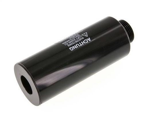 [P2BC5] G1'' Aluminium Free-Flow Geluidsdemper Pneumatiek