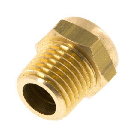 [P2B8X-X5] NPT 1/4'' Brass Compact Pneumatic Muffler 1.4301 Wire Mesh [5 Pieces]