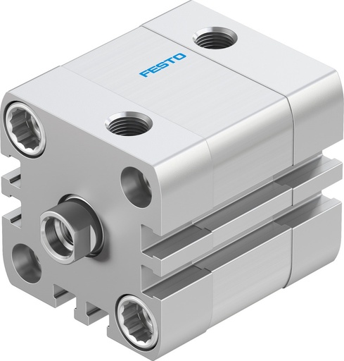 [P2BQQ] Festo Compact Cylinder 32mm Bore 10mm Stroke ISO 21287 Double Acting - 572646