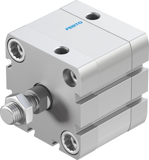 [P2BS7] Festo Compact Cylinder 50mm Bore 15mm Stroke ISO 21287 Double Acting - 572692