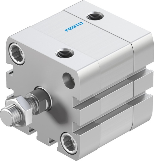 [P2BRK] Festo Cilindro Compacto 40mm Diámetro 10mm Carrera ISO 21287 Doble Efecto - 572673