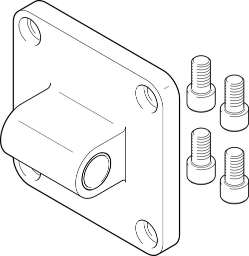 [P2GP7] Festo Clevis Flange Size 160 ISO 15552 - 151534