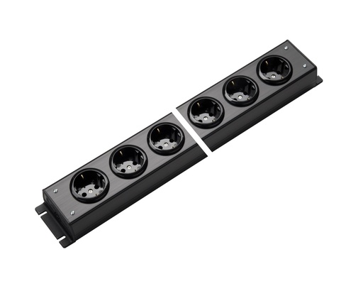 [E3RBH-X10] Martin Kaiser 5-Way Power Outlet Strip Black No Switch (European Socket) - 1002/5sw [10 Pieces]