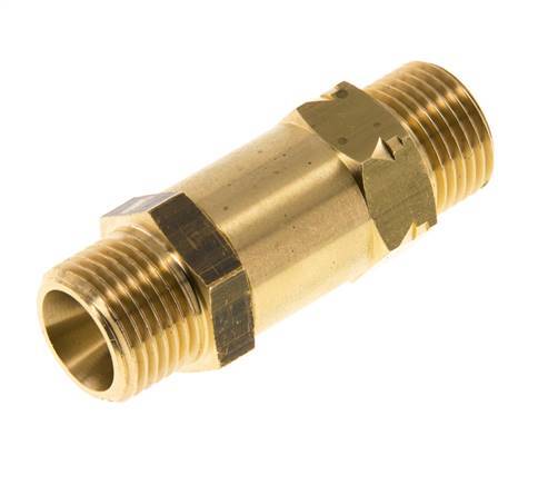 [V3HKS] G 1/2'' Male Threaded Brass Check Valve 0.4-40 bar (5.8-580 psi)