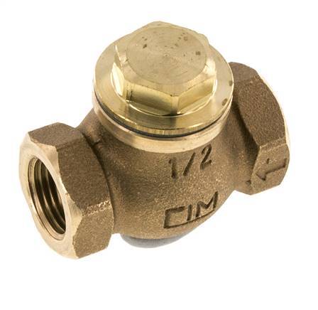 [V3HJ5] G 1/2'' Laiton Rouge Clapet Anti-Retour À Piston 20 Bar (290 Psi) Haute Résistance