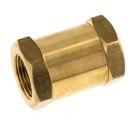 [V3HKP] G 1'' Female Threaded Brass Check Valve 0.1-40 bar (1.45-580 psi)