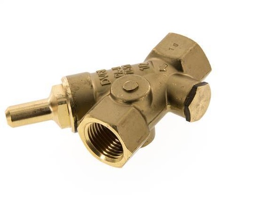 [V3HP2] Rp 1/2'' Brass Y Check Valve 16 bar (232 psi) NBR