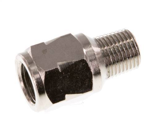 [V3HNA] R/Rp 1/8'' M/F Mini Clapet Anti Retour Nickelé Laiton 10 Bar (145 Psi) NBR Avec Ressort