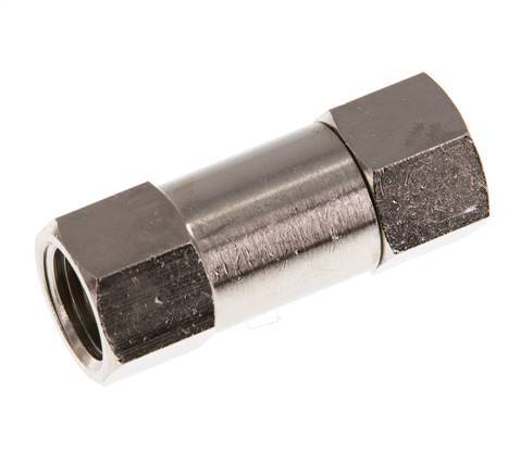 [V3HQJ] G 1/4'' Válvula Antirretorno Niquelado Latón 10 Bar (145 Psi) NBR