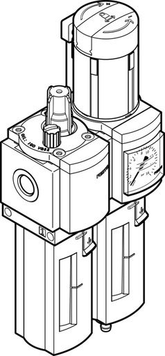 [P2WEY] Festo Luchtverzorgingsunit G1/2'' 0.5-12bar 3700l/min 40µm - 530245