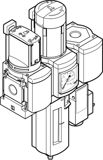 [P2WEE] Festo Unité De Conditionnement G1/4'' 0.5-12bar 1300l/min 40µm - 542300