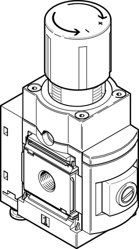[P2WVX] Festo Precision Pressure Regulator G1/2'' 0.05-2.5bar 3000l/min - 534917
