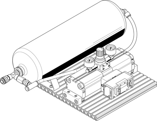 [P2X45] Festo Intensificador De Presión QS-12 Entrada 2-8/Salida 4-16bar - 552935