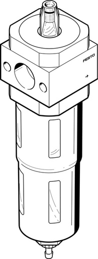[P2Y4E] Festo Fijnfilter Aansluitplaat 2-12bar 1µm Midi - 532815
