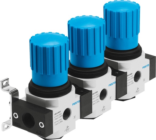 [P2YEM] Festo Regulatrice De Pression Combinaison De Détendeur G1/4'' 0.5-12bar 1600l/min Mini - 528970