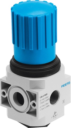 [P2YE8] Festo Régulateur De Pression Embase 0.5-7bar 3800l/min Midi - 197538