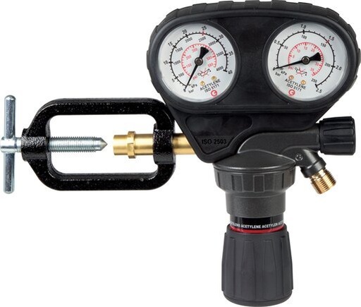 [M27YZ] Acetylen Druckregelventil 25 Bar Bis 0-1.5 Bar Halter