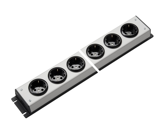 [E3R4W-X10] Martin Kaiser Power Outlet Strip 6-Way With Earthing Contact (European Socket) - 1057/6l-sw [10 Pieces]