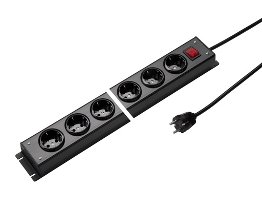 [E3R7G-X10] Martin Kaiser 10-Way Power Outlet Strip With Switch 1.5m Cable (European Socket) - 1001ZL10SW15 [10 Pieces]