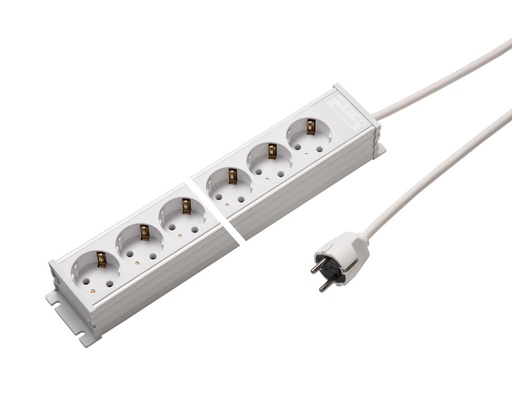 [E3R98-X10] Martin Kaiser Power Outlet Strip 10-Way Earthing Contact Cable 1.5m (European Socket) - 1102ZL10ws15 [10 Pieces]