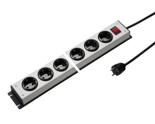 [E3R9H-X10] Martin Kaiser 5-Way Power Strip With Switch And 1.5 Meter Cable (European Socket) - 1001ZL5L-SW15 [10 Pieces]