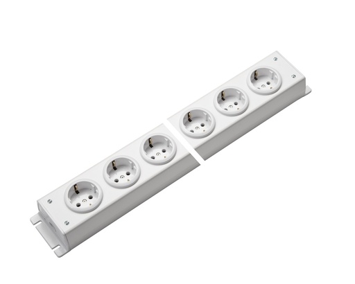 [E3R9E-X10] Martin Kaiser Power Outlet Strip 10-Way 90 degrees Earthing Without Switch (European Socket) - 1002/10ws [10 Pieces]