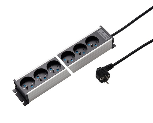 [E3R9Z-X10] Martin Kaiser Power Strip 6 Outlet 45 Degree Earthing Pin 1.5m Cable (European Socket) - 1117KZL6l-sw15 [10 Pieces]