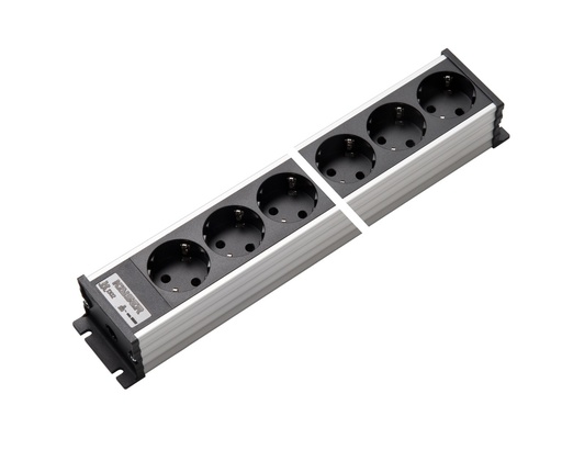 [E3RCC-X10] Martin Kaiser Aluminum 12-Way Power Outlet Strip Without Switch (European Socket) - 1302/12sw [10 Pieces]