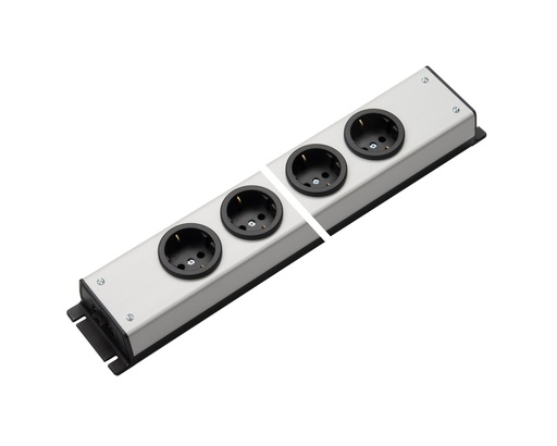 [E3RJR-X10] Martin Kaiser Power Outlet Strip 4-Way With Earthing Inlet And Outlet AC166 (European Socket) - 1054/4-2/l-sw [10 Pieces]