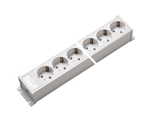 [E3RK2-X10] Martin Kaiser 6-Way Power Strip Without Switch White (European Socket) - 1102/6ws [10 Pieces]