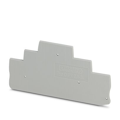 [E3T7G] Phoenix Contact D-PT 2.5-3L Gray End Cover - 3211647