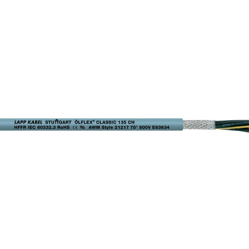 [E3T8Y] OLFLEX Classic 135 CH 3G1.5 Halogen Free Control Cable - 1123307