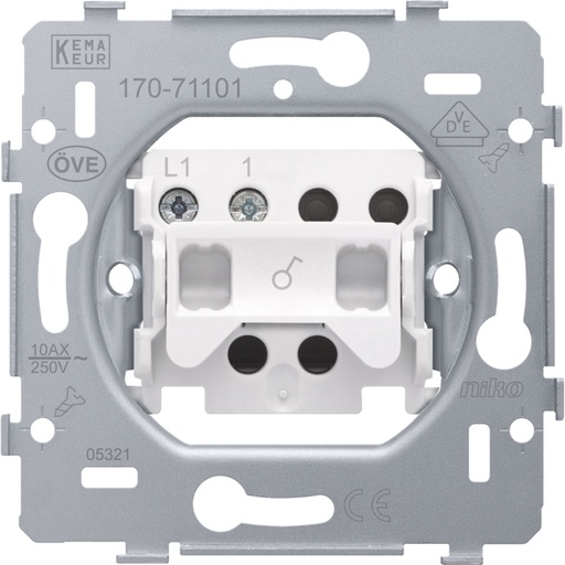 [E3TAR] Base De Commutateur Monopolaire 10 AX 250V Avec Fixation Par Vis - 170-71101