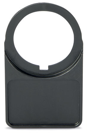 [E3TD3] Wago Universal Push Button Frame 27x19mm Black - 210-853