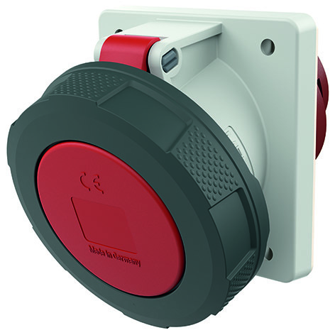 [E3TF6] Mennekes 63A 5-Pole Industrial Socket 400V IP67 - 209A