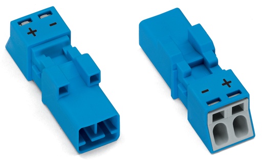 [E3TER] Wago 890-1112 Conector Mini Macho De 2 Polos Azul - 890-1112
