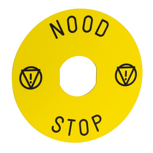 [E3TGR] Schneider Electric 90Mm Placa De Leyenda De Parada De Emergencia - ZBY8530