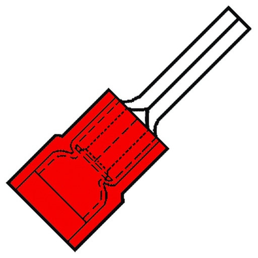 [E3TGG] Geïsoleerde Pin Terminal P9 Nylon 0.5-1.5mm2 - 156653 [100 Stukken]