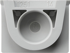 [E3THM] Gira Entrada De Cable Adaptador De Un Solo Gang Impermeable Gris - 000930