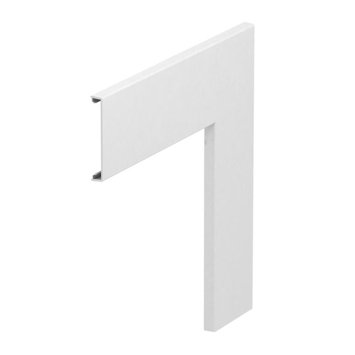 [E3TJ2] PVC Flat Angle Cover RAL 9010 Pure White - 6274490