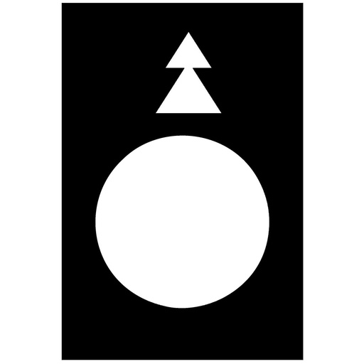 [E3TJM] Schneider Electric Left Arrow Symbol Plate 30x40mm Black - ZB2BY2912