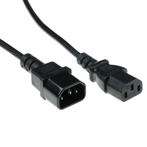 [E3TKK] C13 To C14 Power Cord Black 1.8M 10A - AK5030