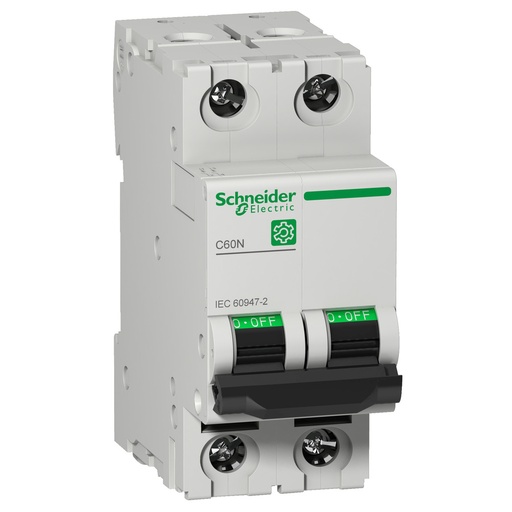 [E3TJQ] Schneider Electric C60N 2P 2A Interruptor Automático 10kA - M9F11202