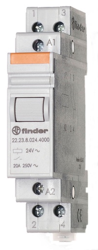 [E3TNS] Finder 20A Installation Relay 24VAC NO NC DIN Rail Mount - 22.23.8.024.4000