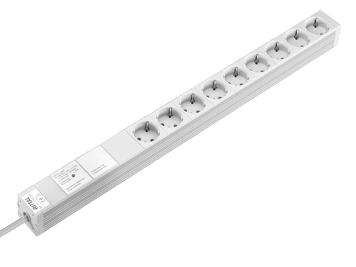 [E3TN9] Rittal 9-Outlet PDU With Surge Protection And EMI Filter (European Socket) - 7240330