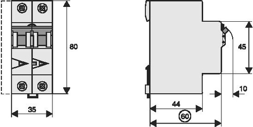 [E3TNF] Eaton Digitale RCBO 16A B-Curve 100mA Enkel Fase - 168281