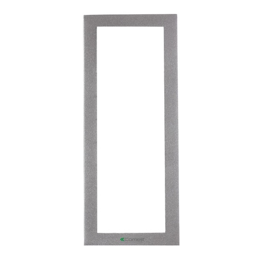 [E3TR6] Comelit Ikall 3-Modul Silbernes Aluminiumrahmen - 3311/3S